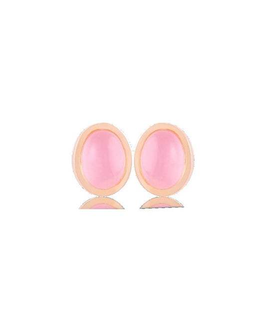 Brinco Quartzo Rosa