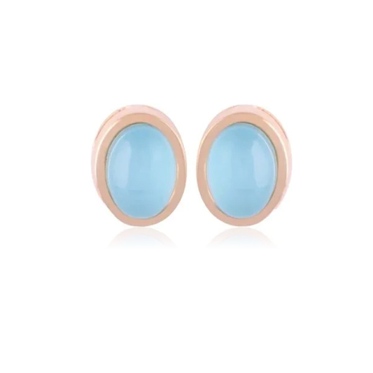 Sky Blue Agate Earring